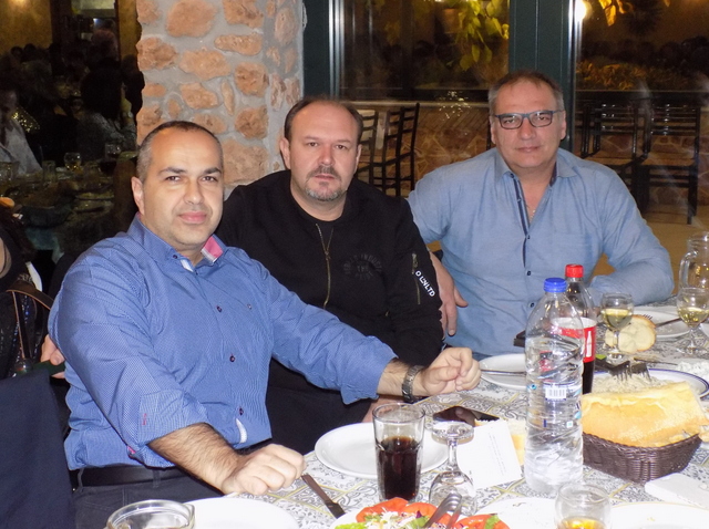 Από αριοστερά Ρένος Στάμος, Γιώργος Κοντοβάς και Αποστόλης Αγγελακούδης